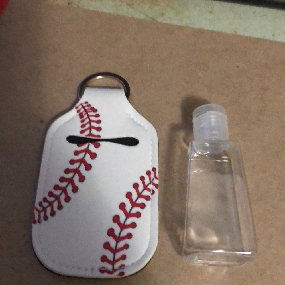 Hand sanitizer keychain